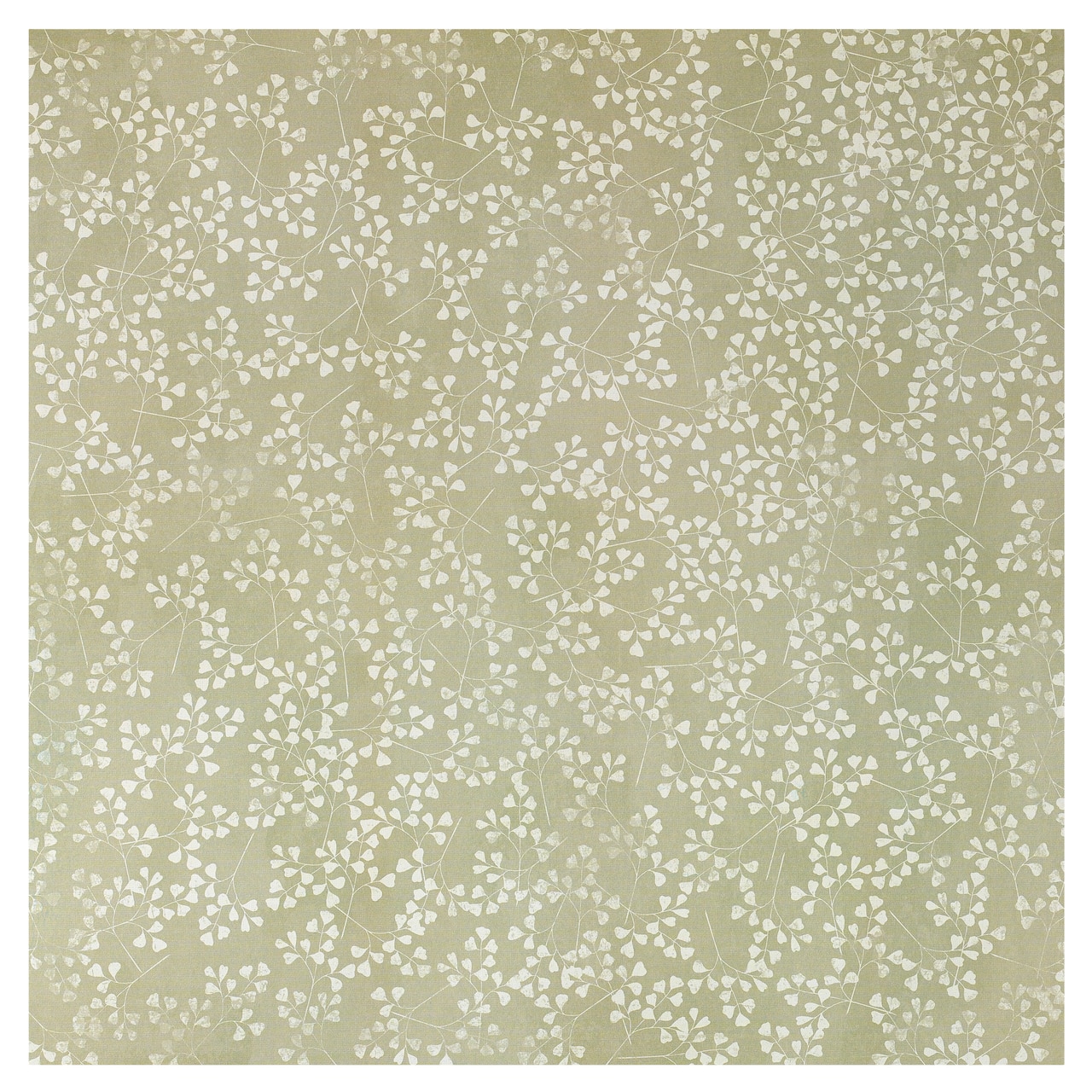 Ditsy Green Leaves Cardstock Paper by Recollections&#x2122;, 12&#x22; x 12&#x22;